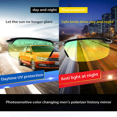 Men's 2-in-1 Polarized Daytime & Night Vision Sunglasses