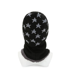 Winter Scarf Beanies Hat Set Fleece Lined Neck Warmer Knitted Hats