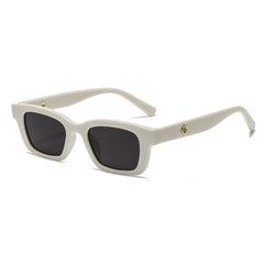 Vintage Rectangular Polarized Sunglasses 90's Style UV400 Protection
