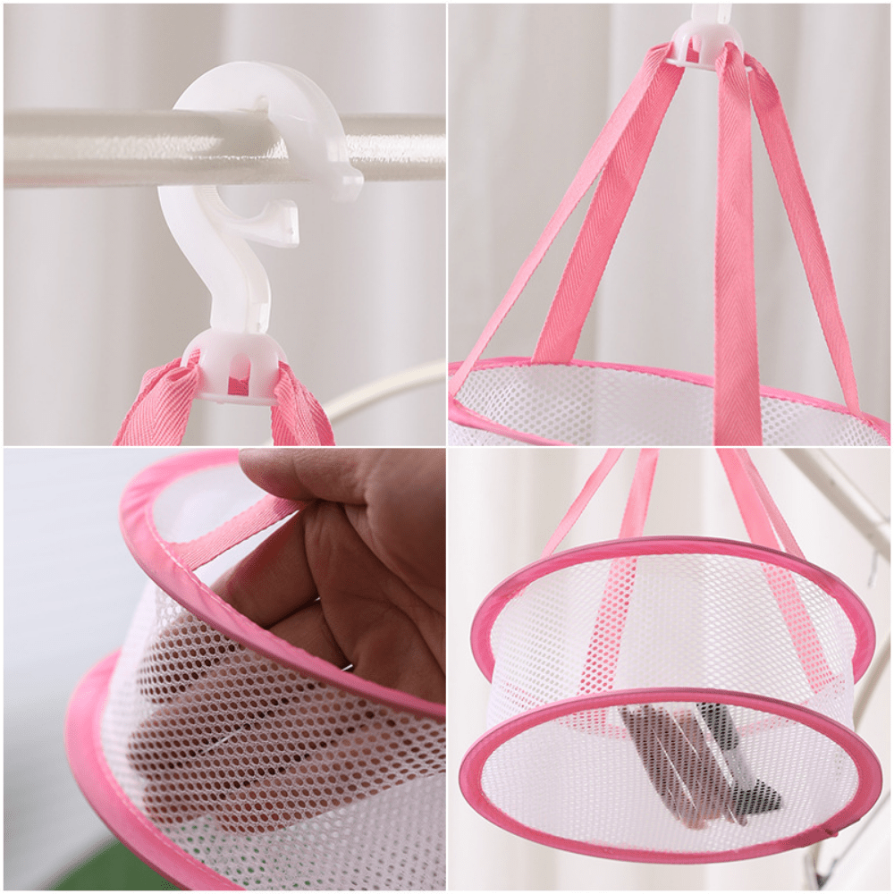 Makeup Sponge Drying Rack Foldable Reusable Drying Net Bag