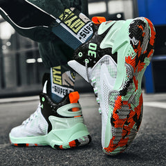 Women's Lightweight High Top Basketball Shoes Lace Up Sports Shoes