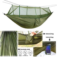 Anti Mosquito Nylon Hammock for Camping Travel and Beach