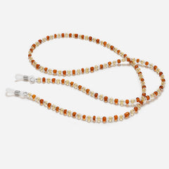 Tortoiseshell Beaded Glasses Chain Acrylic Eyeglasses Retainer