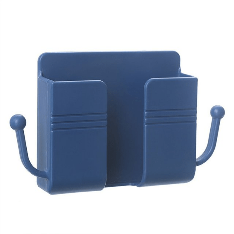 Wall Mount Phone Plug Holder TV Remote Storage Box