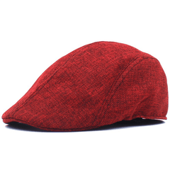Summer Newsboy Hat Grid Flat Cap Casual Beret