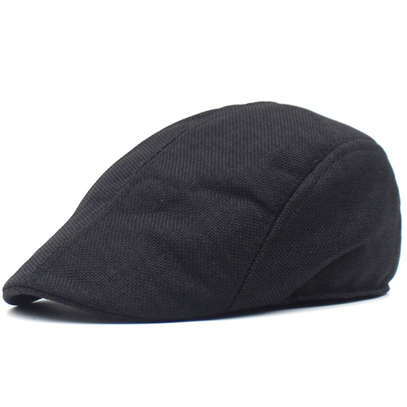 Summer Newsboy Hat Grid Flat Cap Casual Beret