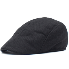 Summer Newsboy Hat Grid Flat Cap Casual Beret
