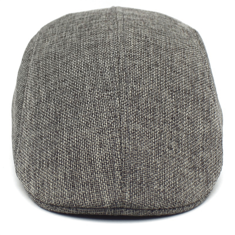 Summer Newsboy Hat Grid Flat Cap Casual Beret