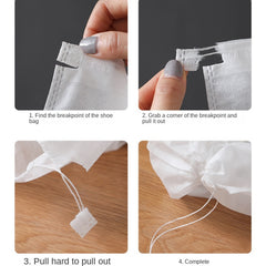 10 Pcs Travel Shoes Storage Bags Dustproof Lightweight Organzier