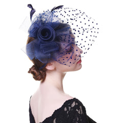 Women's Fascinators Hair Clip Feather Headwear for Wedding Party