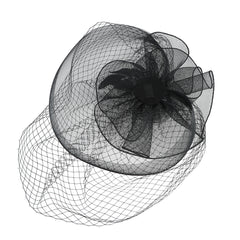 Feathers Hair Clip Fascinators Mesh Ribbons Headwear Wedding Party Accessories