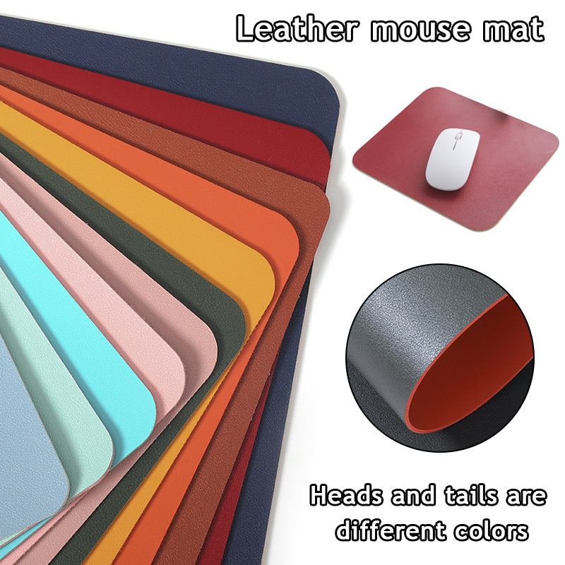 Waterproof PU Two Sided Leather Mouse Pad Gaming Mouse Pad