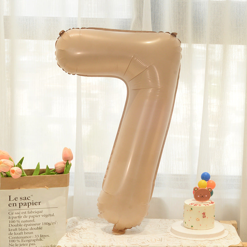 40 Inch Caramel Number Balloon Birthday Party Decoration