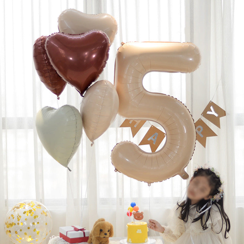 40 Inch Caramel Number Balloon Birthday Party Decoration