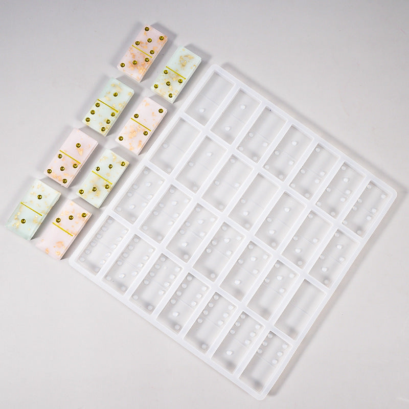 Silicone Domino Molds for Resin Casting Personalized Dominoes