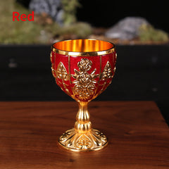30ml Retro Wine Goblet with Carving Pattern - Outdoor Party Camping