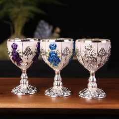 30ml Retro Wine Goblet with Carving Pattern - Outdoor Party Camping