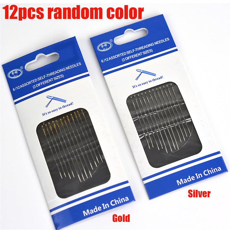 24pcs Big Hole Sewing Needles Stainless Steel Needles