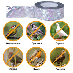 Bird Scare Tape Reflective Repellent Ribbon Pest Control Deterrent