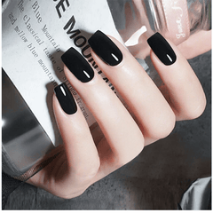 Glossy Acrylic False Nails Medium Square Full Cover Press On Nails