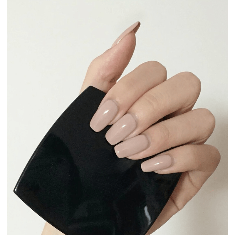 Glossy Acrylic False Nails Medium Square Full Cover Press On Nails