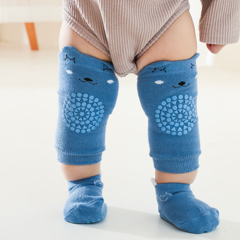 Baby Cartoon Knee Pads & Ankle Socks Set