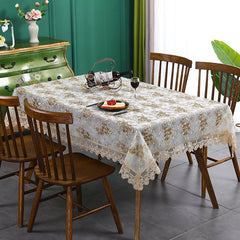Lace Embroidery Table Cloth for Home Weddings and Parties