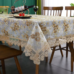 Lace Embroidery Table Cloth for Home Weddings and Parties