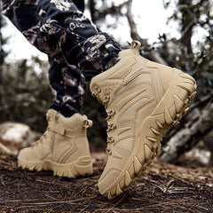 Men's Durable Hiking Shoes Anti skid Outdoor Sneakers Rubber Sole