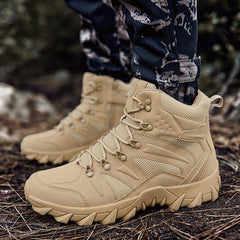 Men's Durable Hiking Shoes Anti skid Outdoor Sneakers Rubber Sole