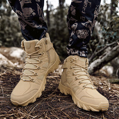 Men's Durable Hiking Shoes Anti skid Outdoor Sneakers Rubber Sole