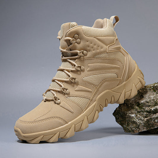 Men's Durable Hiking Shoes Anti skid Outdoor Sneakers Rubber Sole