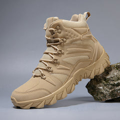 Men's Durable Hiking Shoes Anti skid Outdoor Sneakers Rubber Sole