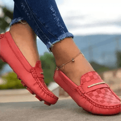 Women's Round Toe Flat Loafers Lightweight Non Slip Shoes