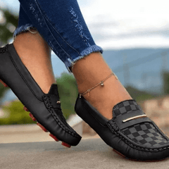 Women's Round Toe Flat Loafers Lightweight Non Slip Shoes