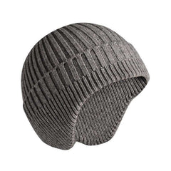 Men's Wool Line Hat Fleece Knit Hat Ear Protection Pullover Hat