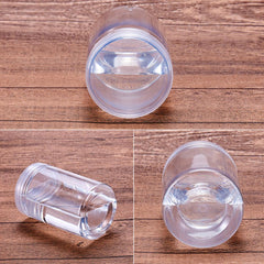 8pcs Clear Plastic Storage Jars Wide Mouth Containers