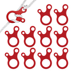 10pcs Wind Rope Buckle for Tent Setup 3 Hole Cord Adjuster
