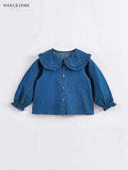 MARC&JANIE Girls Spring Cotton Denim Shirts