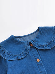 MARC&JANIE Girls Spring Cotton Denim Shirts