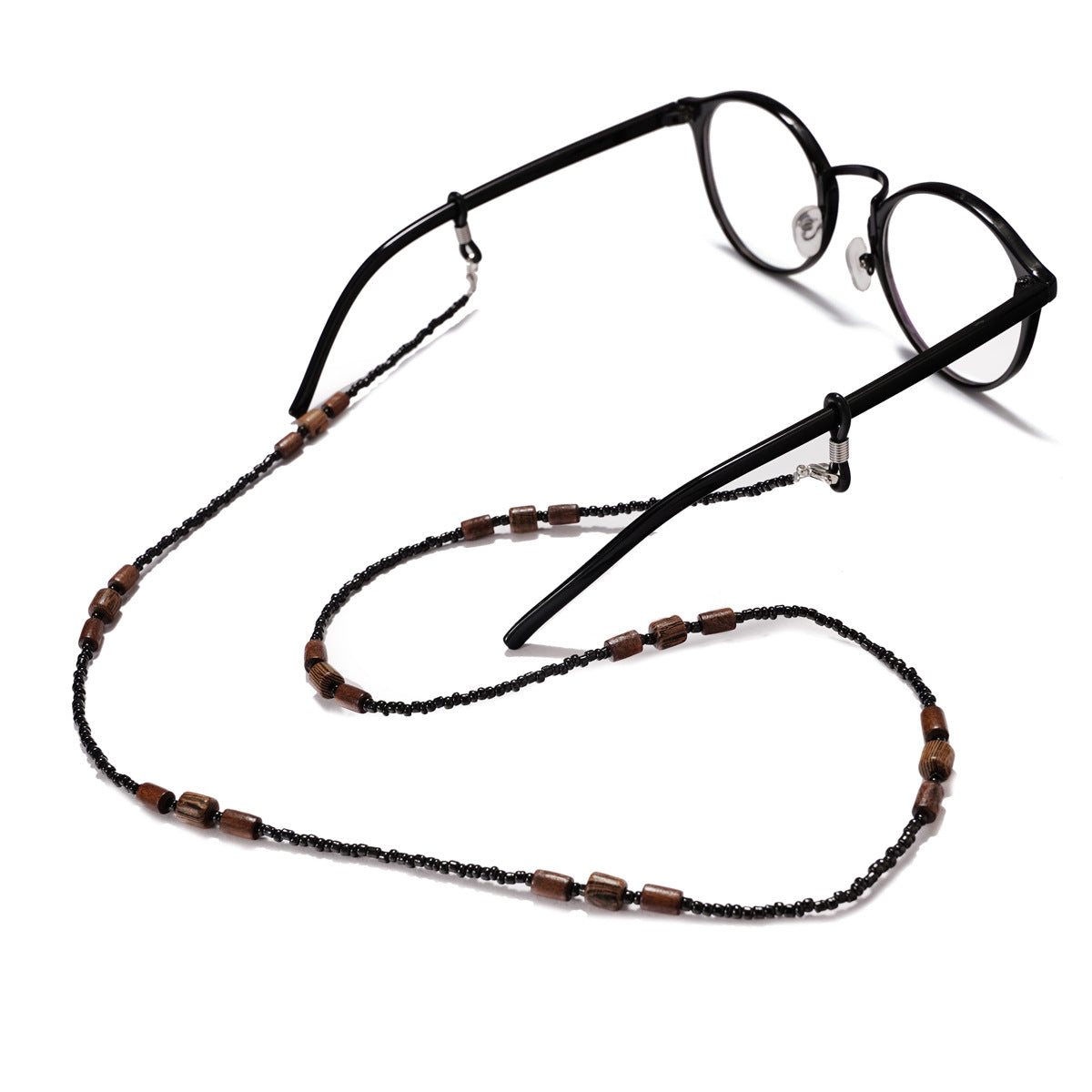 Wooden Beads Beaded Glasses Chain Sunglasses Lanyard Eyeglass Cord