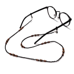 Wooden Beads Beaded Glasses Chain Sunglasses Lanyard Eyeglass Cord