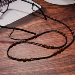 Wooden Beads Beaded Glasses Chain Sunglasses Lanyard Eyeglass Cord