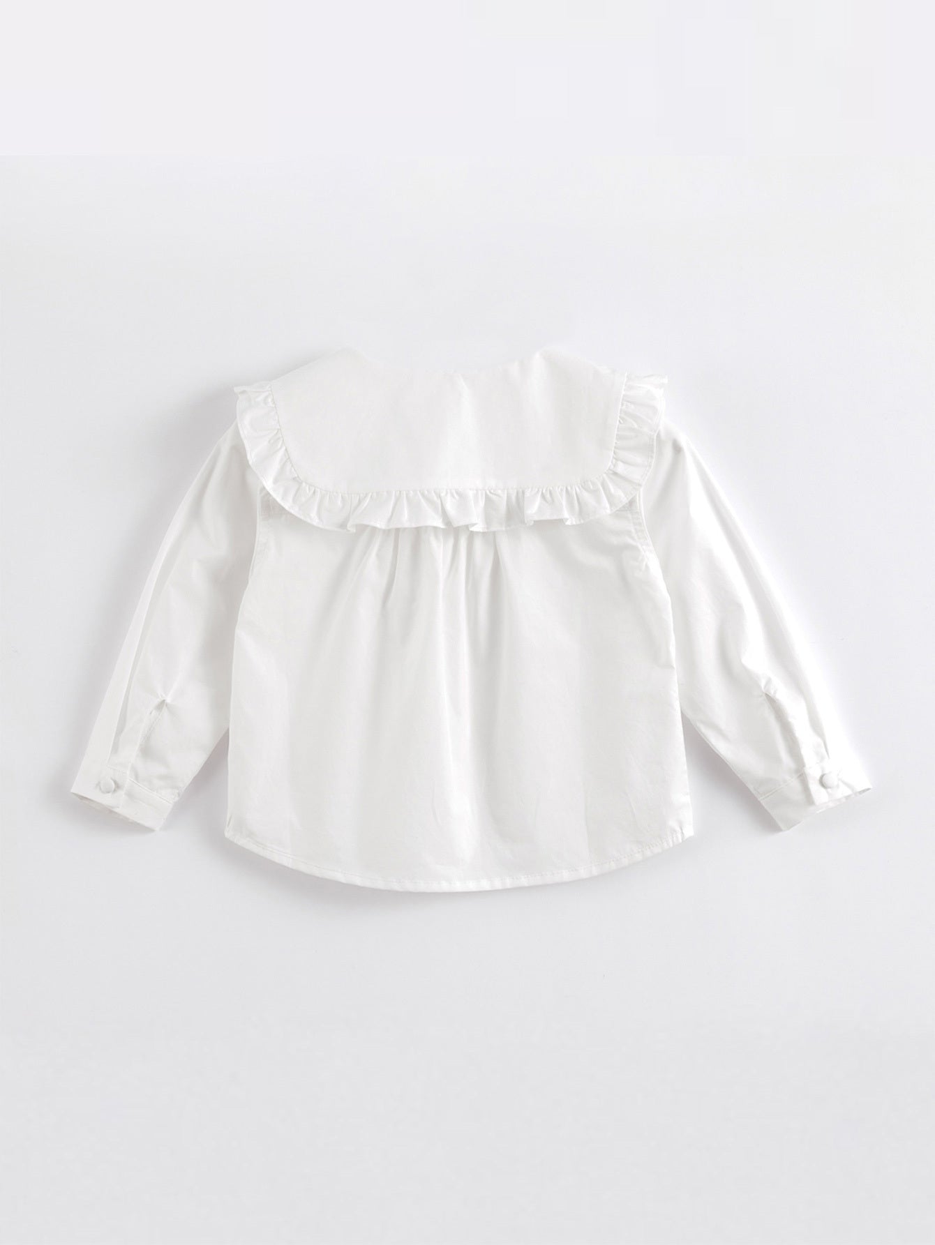 MARC&JANIE Girls Lace Lapel Cotton Shirt