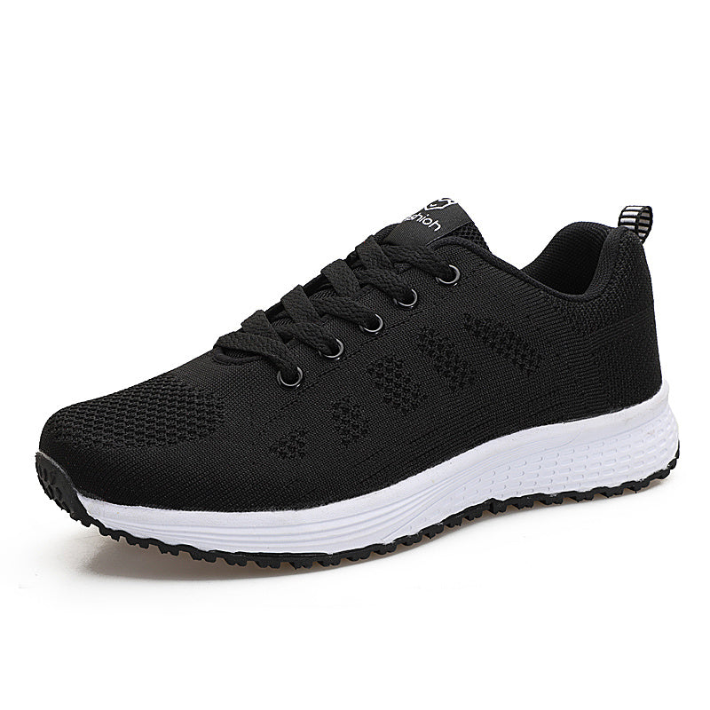 Breathable Knitted Sports Shoes Lightweight Anti Slip Running Sneakers