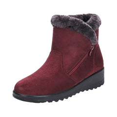 Plush Inner Wedge Snow Boots Anti Slip