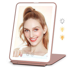 LED Makeup Mirror With 80 LED Lights Travel Touch Screen Cosmetic Mirror