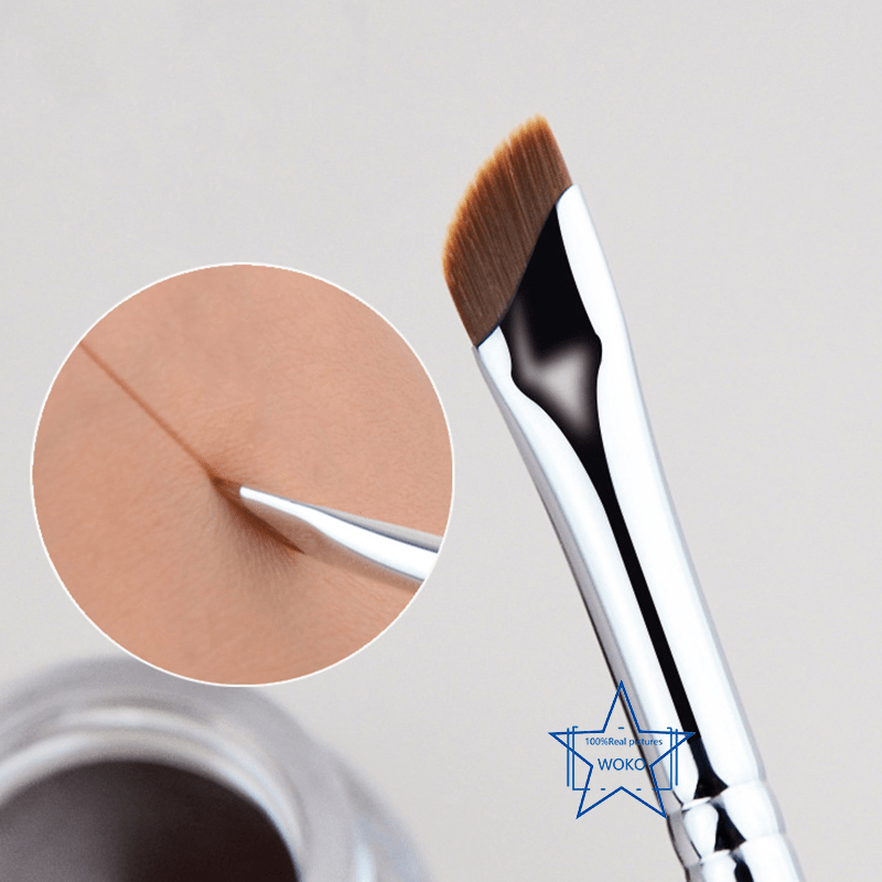 1PC Sickle Eyeliner Brush Edge Makeup Brush Liquid Eyeliner Brush