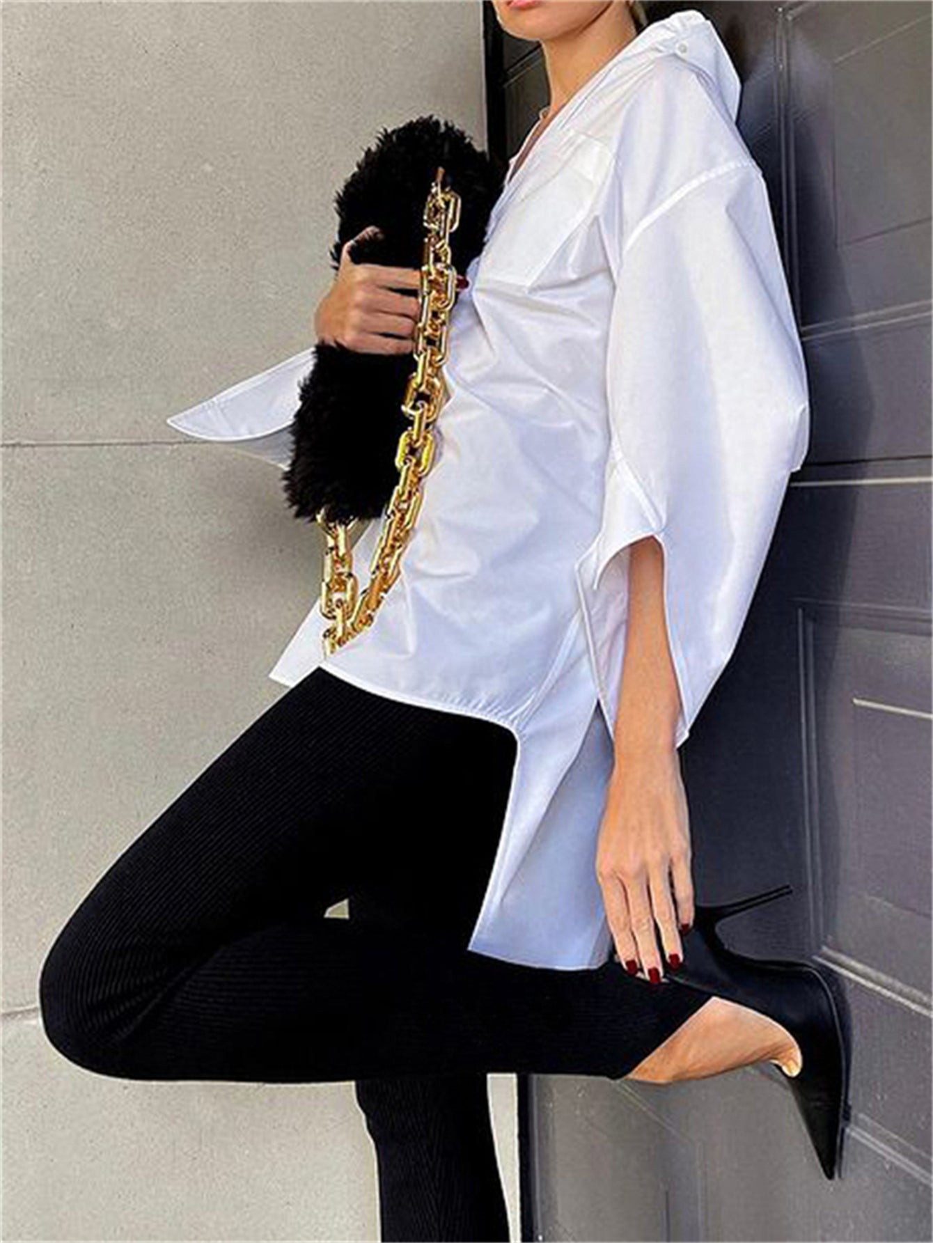 Ribbed Yoga Leggings Basic Casual Skinny Spring Fall Leggings