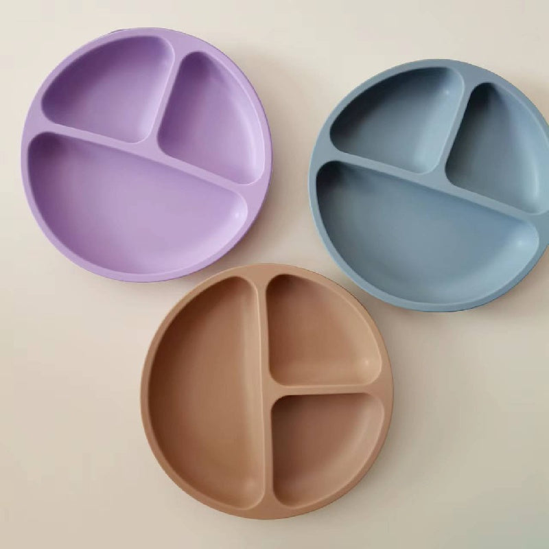 Baby Feeding Silicone Plate with Suction Cup